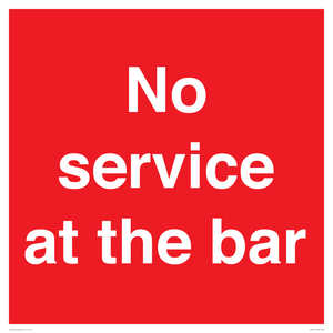 No service at the bar